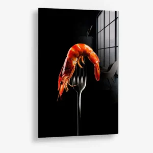 Shrimp Silhouette – Glass