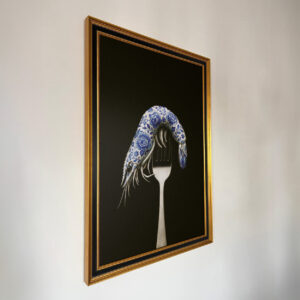 Delft Blue Shrimp - Art Frame-2