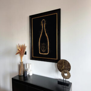 Golden Bottle - Art Frame-1