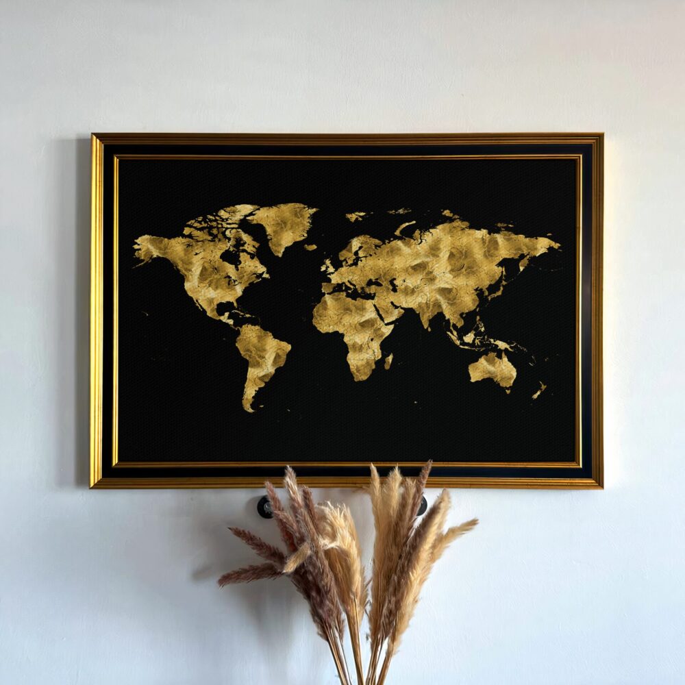 Golden World Map 4